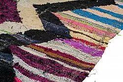 Marokkolainen Kilim matto Boucherouite 140 x 220 cm