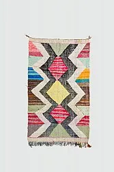 Marokkolainen Kilim matto Boucherouite 135 x 230 cm