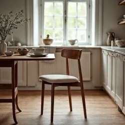 Tuoli - Ystad (pähkinä/beige) - 2 kpl