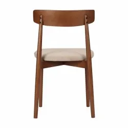 Tuoli - Ystad (pähkinä/beige) - 2 kpl