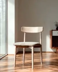 Tuoli - Ystad (valkoinen tammi/beige) - 2 kpl