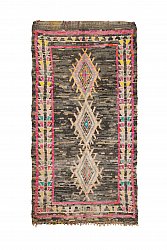 Marokkolainen Kilim matto Boucherouite 215 x 120 cm