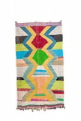 Marokkolainen Kilim matto Boucherouite 125 x 230 cm