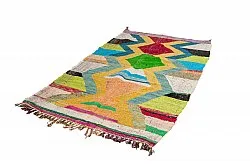 Marokkolainen Kilim matto Boucherouite 125 x 230 cm