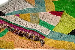 Marokkolainen Kilim matto Boucherouite 125 x 230 cm
