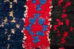 Marokkolainen Kilim matto Boucherouite 135 x 205 cm