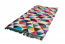 Marokkolainen Kilim matto Boucherouite 130 x 280 cm