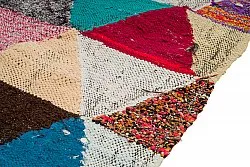 Marokkolainen Kilim matto Boucherouite 130 x 280 cm