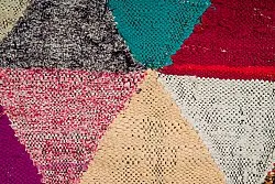 Marokkolainen Kilim matto Boucherouite 130 x 280 cm