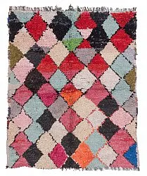 Marokkolainen Kilim matto Boucherouite 150 x 120 cm