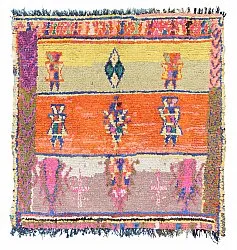 Marokkolainen Kilim matto Boucherouite 162 x 152 cm
