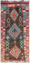 Marokkolainen Kilim matto Boucherouite 270 x 120 cm