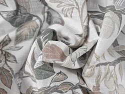 Verhot - Puuvillaverhot - Serena (harmaa/beige)