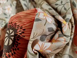 Puuvillaverhot - Poppy (beige)