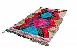 Marokkolainen Kilim matto Boucherouite 125 x 235 cm