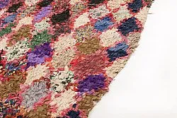 Marokkolainen Kilim matto Boucherouite 295 x 120 cm