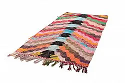 Marokkolainen Kilim matto Boucherouite 125 x 250 cm