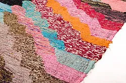 Marokkolainen Kilim matto Boucherouite 125 x 250 cm