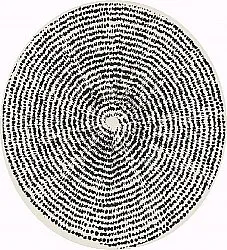 Pyöreät matot - Brussels Swirl (musta)