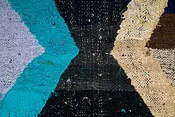 Marokkolainen Kilim matto Boucherouite 155 x 250 cm