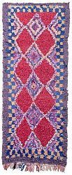 Marokkolainen Kilim matto Boucherouite 275 x 115 cm