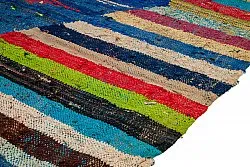 Marokkolainen Kilim matto Boucherouite 135 x 230 cm