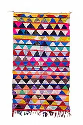 Marokkolainen Kilim matto Boucherouite 145 x 240 cm