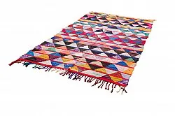 Marokkolainen Kilim matto Boucherouite 145 x 240 cm