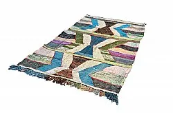 Marokkolainen Kilim matto Boucherouite 140 x 250 cm