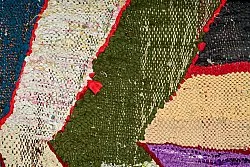 Marokkolainen Kilim matto Boucherouite 140 x 250 cm