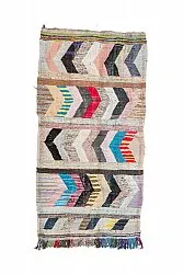 Marokkolainen Kilim matto Boucherouite 155 x 305 cm