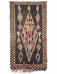 Marokkolainen Kilim matto Boucherouite 250 x 135 cm