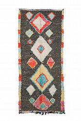 Marokkolainen Kilim matto Boucherouite 270 x 120 cm