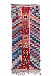 Marokkolainen Kilim matto Boucherouite 270 x 110 cm