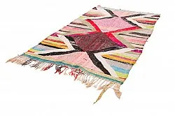 Marokkolainen Kilim matto Boucherouite 135 x 245 cm
