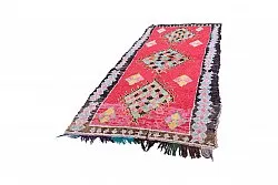 Marokkolainen Kilim matto Boucherouite 325 x 145 cm