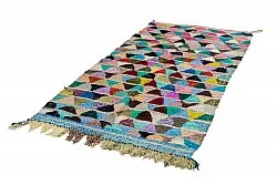 Marokkolainen Kilim matto Boucherouite 125 x 255 cm