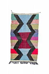 Marokkolainen Kilim matto Boucherouite 135 x 240 cm