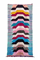 Marokkolainen Kilim matto Boucherouite 150 x 310 cm