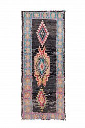 Marokkolainen Kilim matto Boucherouite 270 x 105 cm