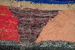 Marokkolainen Kilim matto Boucherouite 135 x 270 cm