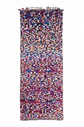 Marokkolainen Kilim matto Boucherouite 370 x 145 cm