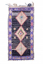 Marokkolainen Kilim matto Boucherouite 265 x 120 cm