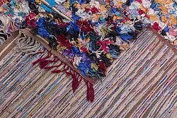 Marokkolainen Kilim matto Boucherouite 370 x 145 cm