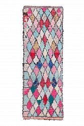 Marokkolainen Kilim matto Boucherouite 265 x 95 cm