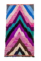 Marokkolainen Kilim matto Boucherouite 140 x 250 cm