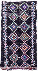 Marokkolainen Kilim matto Boucherouite 260 x 140 cm