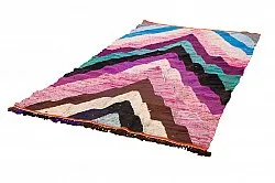 Marokkolainen Kilim matto Boucherouite 140 x 250 cm