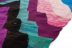 Marokkolainen Kilim matto Boucherouite 140 x 250 cm