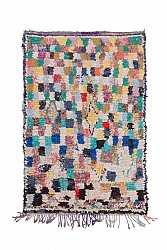 Marokkolainen Kilim matto Boucherouite 215 x 135 cm